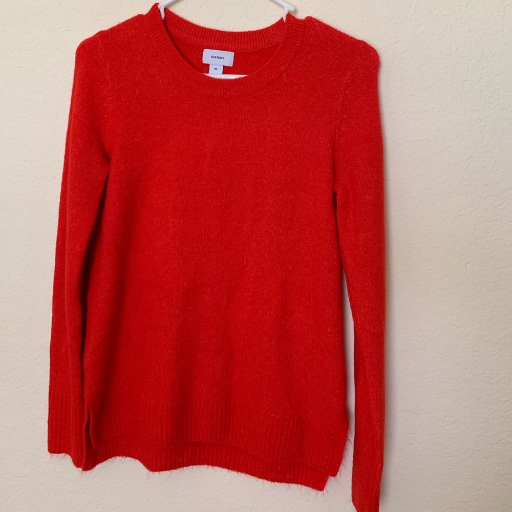 Red old navy sweater